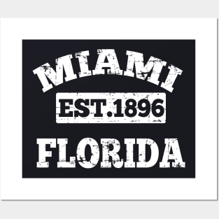 Miami Established T Shirt for Gift for Men, Women,Kids Posters and Art